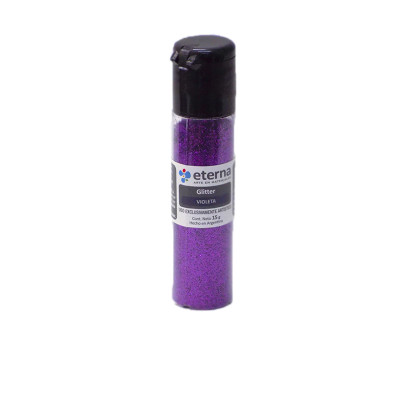 Glitter Violeta tubo x15 gramos Eterna