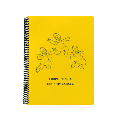 Cuaderno con espiral A4 tapa flexible Simpsons I x 80 hojas rayado Mooving