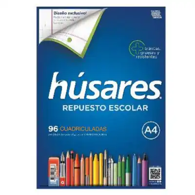 Repuesto A4 x96 hojas rayado Husares