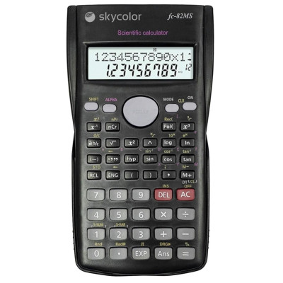 Calculadora científica FX82 MS-C de 240 funciones color negro Skycolor