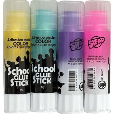 Adhesivo en barra color x8 gramos Sifap