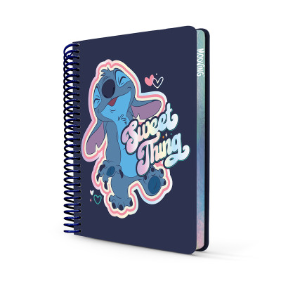 Cuaderno Premium 1/2 oficio Stitch x96 hojas rayadas Mooving