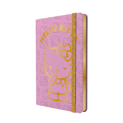 Cuaderno notes A5 tapa dura rayado Hello Kitty x96 hojas Mooving