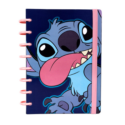 Cuaderno A5 Stitch con sistema de discos Mooving Loop