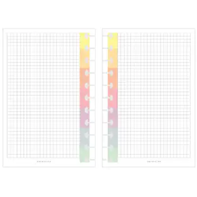 Repuesto cuadriculado color para cuaderno sistema de discos 14x21 cms Do Decorline