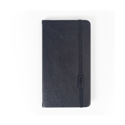 Cuaderno PU 10x17 cms tapa dura "NEGRO" rayado x 80 hojas FW B-Pack