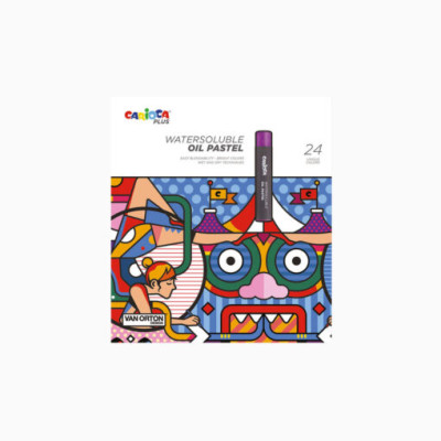 Pastel al óleo en caja x24 colores Carioca Plus