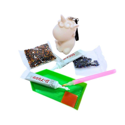 Kit Pintura Diamantes muñeco Unicornio con colgante Colours