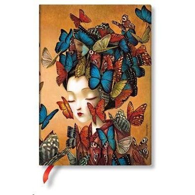 Cuaderno Madame Butterfly-Lacombe--Midi-Liso Paperblanks