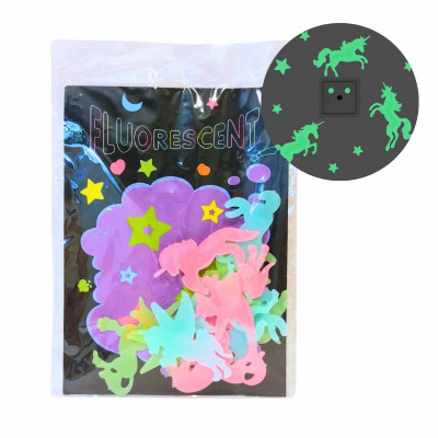 Stickers Glow in the dark Unicornios Colours