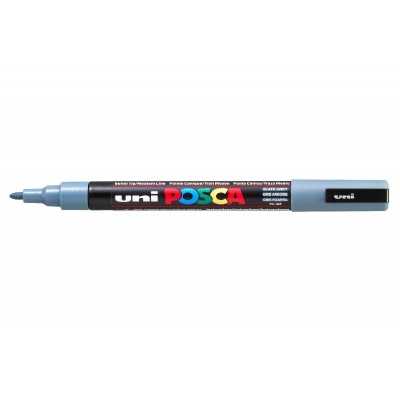 Marcador de Pintura Fino 1.5 mm Gris Pizarra PC-3M punta cónica Uni