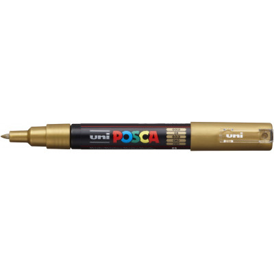 Marcador Fino 0.7 mm Posca Oro PC-1M punta cónica Uni