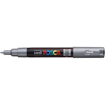 Marcador Fino 0.7 mm Plata PC-1M punta cónica Uni
