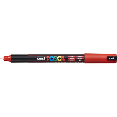 Marcador de Fibra 0.7 mm Rojo PC-1MR punta tipo roller Uni