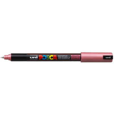 Marcador de Fibra 0.7 mm Posca Rojo metálico PC-1MR punta tipo roller Uni