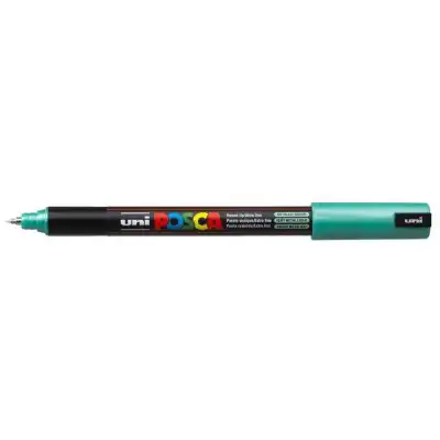 Marcador de Fibra 0.7 mm Posca Verde metálico PC-1MR punta tipo roller Uni