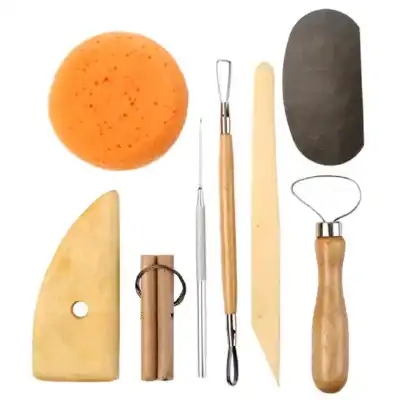 Set para modelar arcilla Sinoart x8 elementos Sapiens