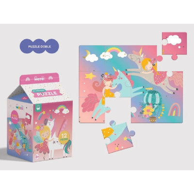 Mini juego "Mis primer puzzle" x12 piezas Wero