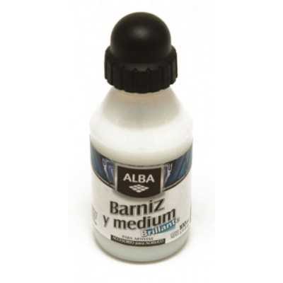 Barniz/medium brillante x500cc accesorio p/acrílico Alba