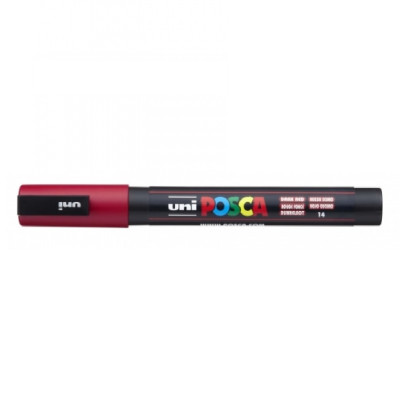 Marcador Posca PC-5M Rojo oscuro Uni