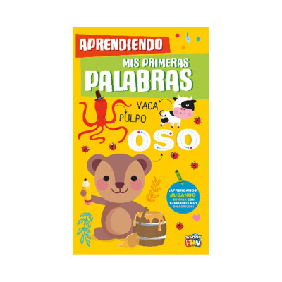 Libro Aprendiendo mis primeras palabras 17x28 cm x 24 paginas School Fun
