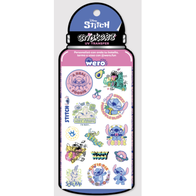 Stickers para botellas Stitch Wero