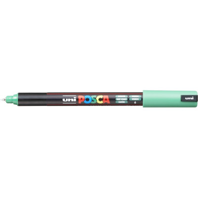 Marcador de Fibra 0.7 mm Posca Verde agua PC-1MR punta tipo roller Uni