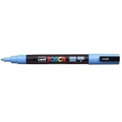 Marcador de Pintura Fino 1.5 mm Posca Azul cielo PC-3M punta cónica Uni