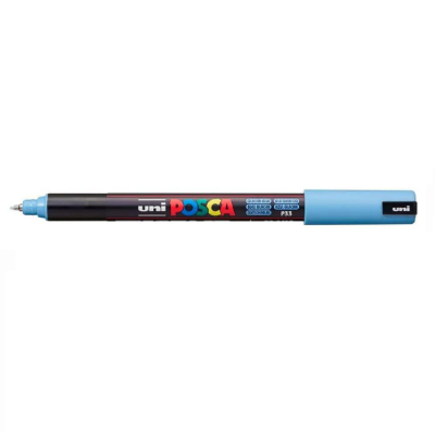 Marcador de Fibra 0.7 mm Posca Azul glaciar PC-1MR punta tipo roller Uni