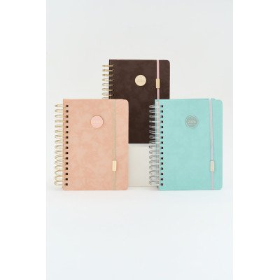 Agenda 15x21 cm semanal Minimalista con espiral FW