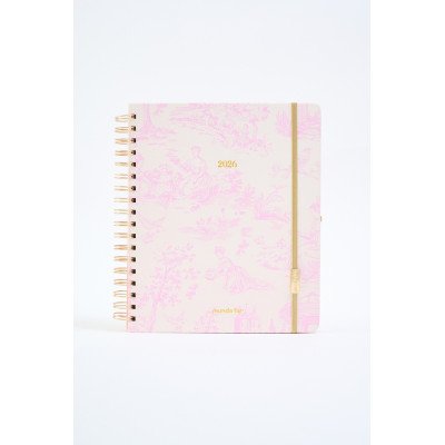 Agenda 19x25 cm semanal Love con espiral MARMOL FW
