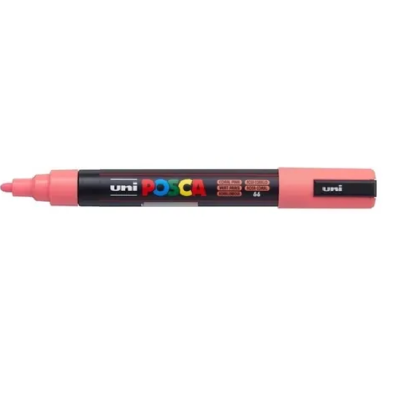 Marcador de Pintura Fino 1.5 mm Posca Rosa coral PC-3M punta cónica Uni