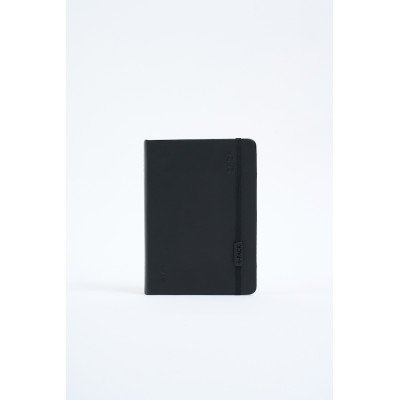 Agenda 12x17 cm diaria Bpack Raw NEGRA encuadernada FW