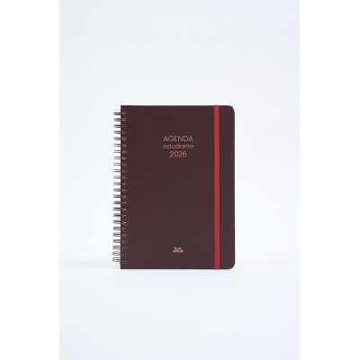 Agenda 15x21 cm semanal del Estudiante Fun classic BORDÓ c/esp. FW