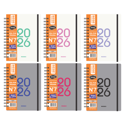 Agenda N°7 diaria Basic Rideo