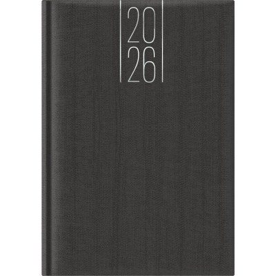 Agenda N°7 Diaria Corvara antracita encuadernada Talbot