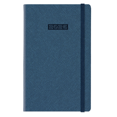 Agenda N°7 Semanal Notes Adria azul con elastico azul encuadernada Talbot