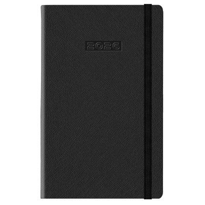 Agenda N°7 Semanal Notes Adria negro con elastico negro encuadernada Talbot