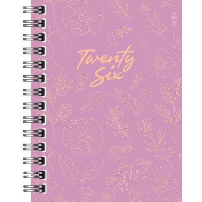 Agenda 16x22 cm Semanal Bloom con espiral Onix