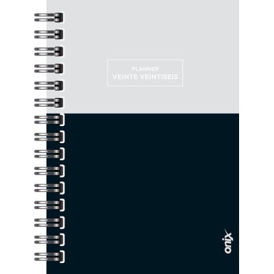 Agenda 16x22 cm Diaria Planner con espiral Onix