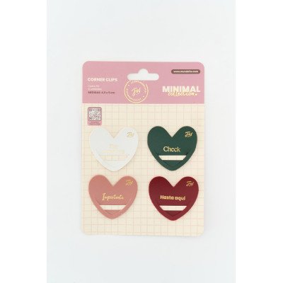 Clips esquineros color x4 unidades Minimal FW