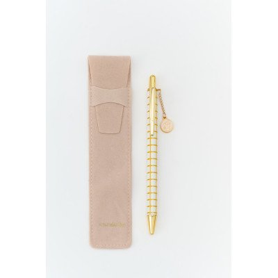 Bolígrafo retráctil Cream con estuche Minimal FW