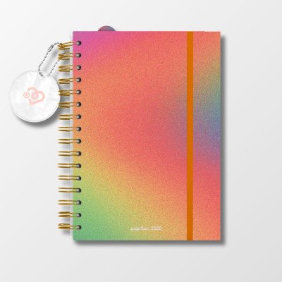 Agenda semanal 15x21 cm Shantilove El Aura con espiral Paprika
