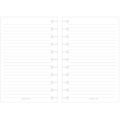 Repuesto rayado 18x21 cm para cuaderno sistema espiral Do Decorline