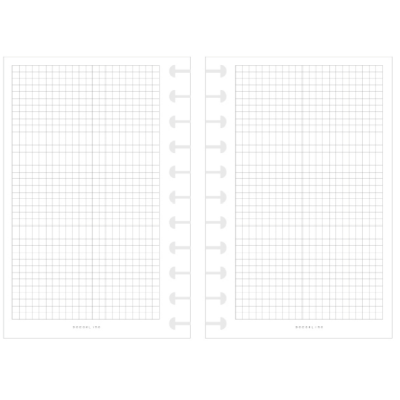 Repuesto cuadriculado 14x21 cm para cuaderno sistema espiral Do Decorline