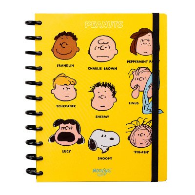Cuaderno carta Snoopy con sistema de discos Mooving Loop