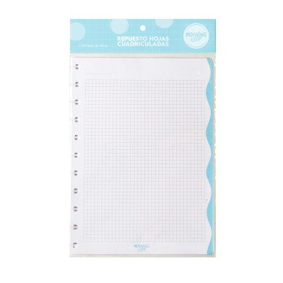 Repuesto refill carta cuadriculado x30 hojas Mooving Loop