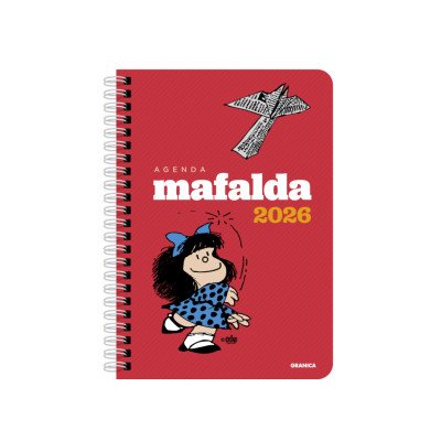 Agenda semanal 19,3x13,5 cm MAFALDA columna roja ediciones Granica