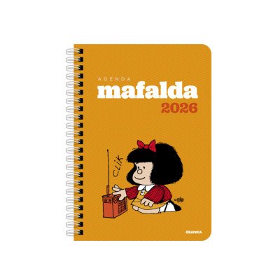 Agenda semanal 13,5x19,3 cm MAFALDA módulos naranja ediciones Granica