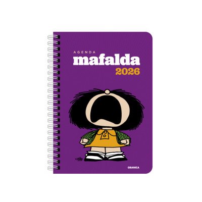 Agenda semanal 13,5x19,3 cm MAFALDA protesta violeta ediciones Granica